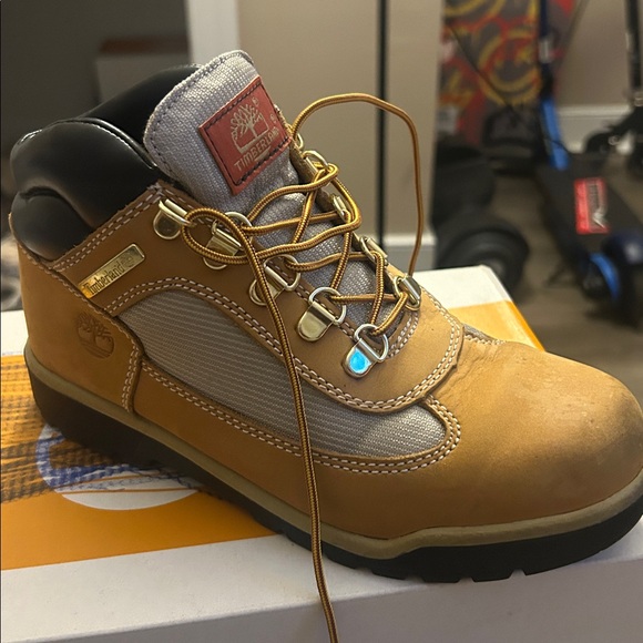 Nike Other - Timberland, & Nike. Kids Black & white High-Top Sneakers‼️ Glow in the dark Dunk